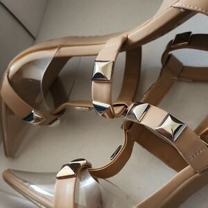 INC International Concepts Tan Studded Heels